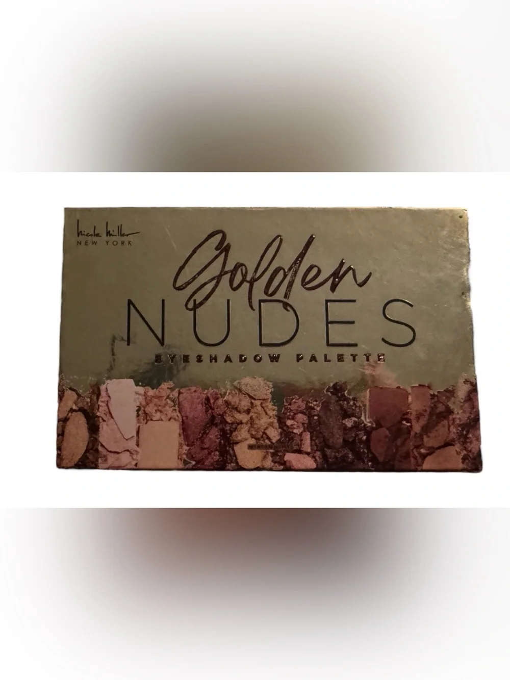 NWT Nicole Miller Golden Nudes Eyeshadow Palette 15 shades Matte Shimmer